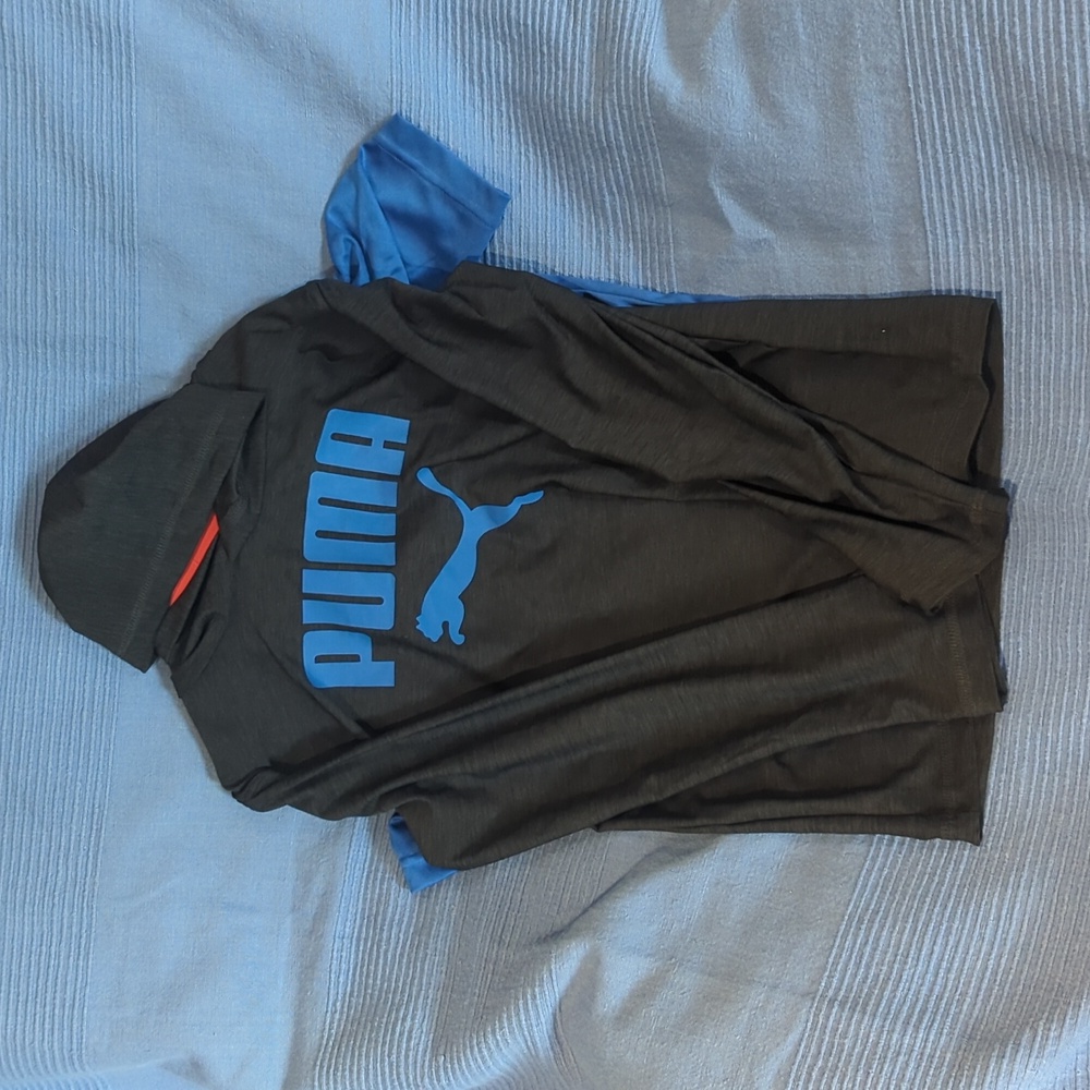 Boys Sz 6 (S) Puma 2 Piece Hoodie and Active Wear Shirt set